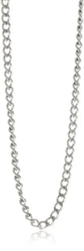 3911-W CHARLES-HUBERT Steel Pocket Watch Chain
