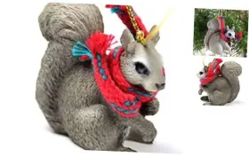 ATX30B CONVERSATION CONCEPTS Squirrel Miniature Christmas