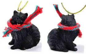 DTX03B CONVERSATION CONCEPTS Pomeranian Miniature Christmas