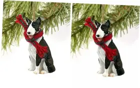 DTX07B CONVERSATION CONCEPTS Bull Terrier Miniature Christmas