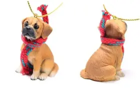 DTX134 CONVERSATION CONCEPTS Puggle Miniature Christmas
