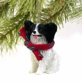 DTX47B CONVERSATION CONCEPTS Papillon Miniature Christmas #3