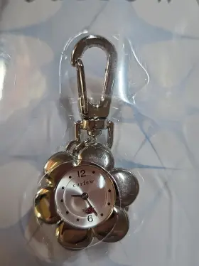 387991100676 CURFEW Quartz Flower Watch Clip Charm Ladybug