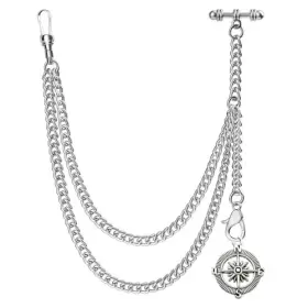 DPWC001PD001-Y1 DERMACHT Pocket Watch Albert Chain Bar