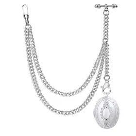 DPWC001PD006-Y1 DERMACHT Single Albert Pocket Watch Chain Bar
