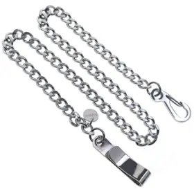 FCS90 E-TECH Steel Pocket Watch Chain Albert Curb Link Belt