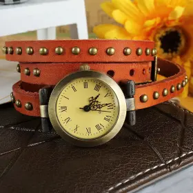 749569265924 EDGE COLLECTIONS Rivet Belt Watch Fashionable #2