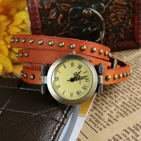 749569265924 EDGE COLLECTIONS Rivet Belt Watch Fashionable #3