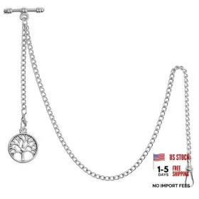 KPWC002PD002-Y1 KCHSS Pocket Watch Chain Double Albert Bar
