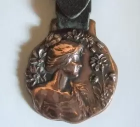 1915 OGDENSBURG NEW YORK FAIR Watch Fob Souvenir