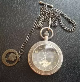 OFSYXIANG-001BROWN-B OGLE Waterproof Pocket Watch Wind #3