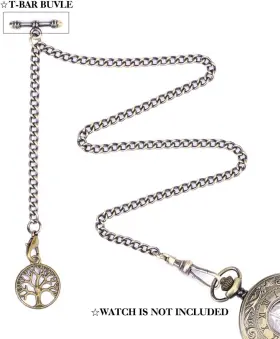 CPA078CPA040 OYEAHO Albert Chain Pocket Watch Bar Compass #3