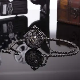 602860545389 SIBOSUN Pocket Watch Chain Double Albert Bar #3