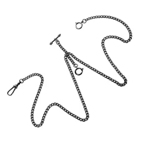 602860545389 SIBOSUN Pocket Watch Chain Double Albert Bar