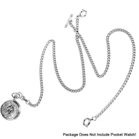 602860545426 SIBOSUN Pocket Watch Chain Double Albert Bar #3