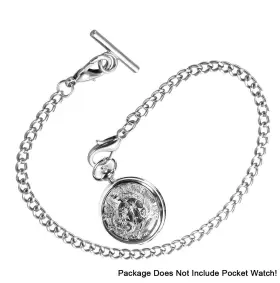 602860547475 SIBOSUN Pocket Watch Chain Albert Bar Lobster #3