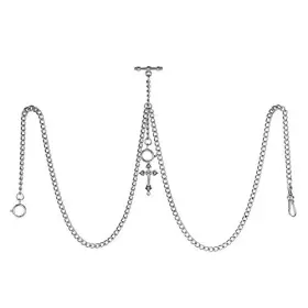 ACH002-PD006-SL-US TREEWETO Mens Double Albert Chain Pocket