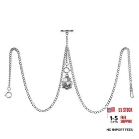 ACH002-PD008-SL-CA TREEWETO Mens Double Albert Chain Pocket