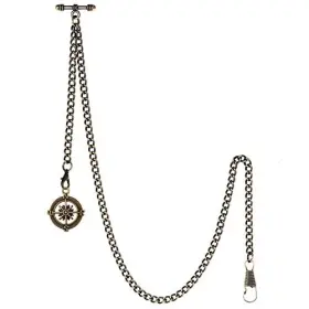 ACH005-PD011-BR-US TREEWETO Mens Albert Chain Pocket Watch