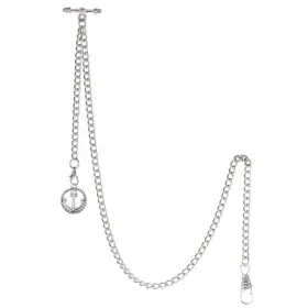 ACH006-PD005-SL-US TREEWETO Mens Albert Chain Pocket Watch