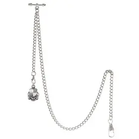 ACH006-PD008-SL-US TREEWETO Mens Albert Chain Pocket Watch