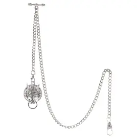 ACH006-PD012-SL-BUS TREEWETO Mens Albert Chain Pocket Watch