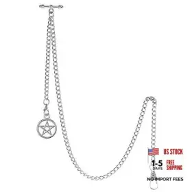 ACH006-PD021-SL-UK TREEWETO Mens Albert Chain Pocket Watch