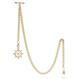 ACH007-PD004-GL-CA TREEWETO Mens Albert Chain Pocket Watch
