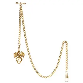 ACH007-PD013-GL-US TREEWETO Mens Albert Chain Pocket Watch