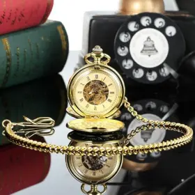 GCH004-GL-SH-US TREEWETO Pocket Watch Vest Chain #3