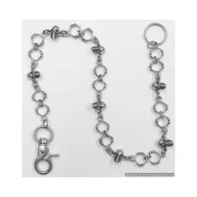 695087410752 VANCE LEATHER Wallet Chain Skull Bones