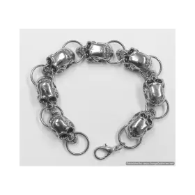 695087410943 VANCE LEATHER Bracelet Skull
