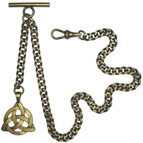 AC08 WATCHVSHOP Albert Chain Pocket Watch Men Antique Plating