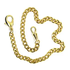 FC04A WATCHVSHOP Pocket Watch Chain Albert Men Lobster Clasp