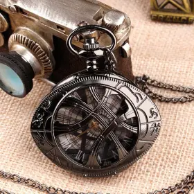 979569128279 WHODOIT Antique Round Steampunk Quartz Pocket #2