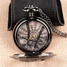 979569128279 WHODOIT Antique Round Steampunk Quartz Pocket #3