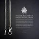 Silver Plated Waldemar Pocket Watch Chain Lobster Clasp Swivel FOB Without Tags