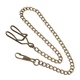 Pocket Watch Chain Vintage Metal Watch Chain Vest Chains Bronze Clip (14.5 Inch)