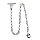 TREEWETO Pocket Watch Vest Chain 14.7 inch (37.5 cm) Silver